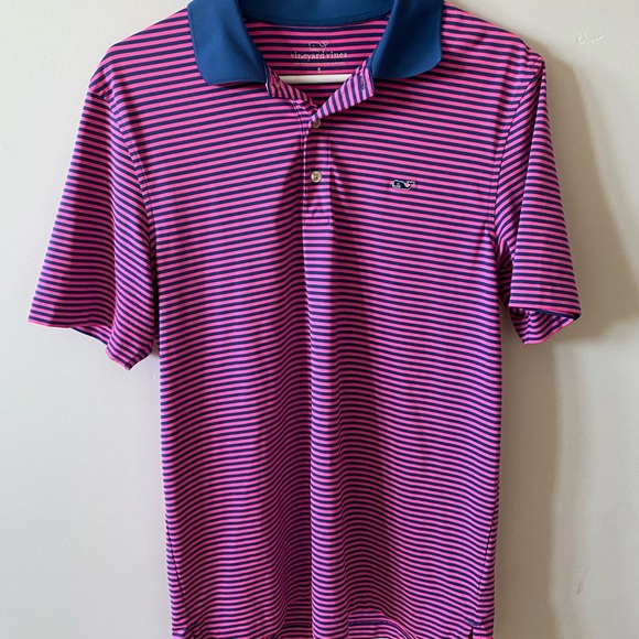 Vineyard Vines Other - Vineyard Vines golf polo neon pink size small